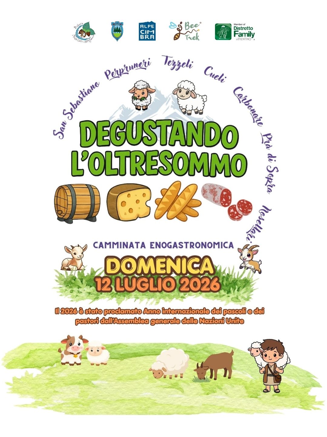 Locandina Degustando l'Oltresommo 2026 - Domenica 12 luglio 2026